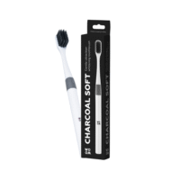 WOOM Charcoal Soft dantų šepetėlis
