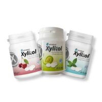 Miradent Xylitol pastilės be cukraus su ksilitoliu (dėžutėje)